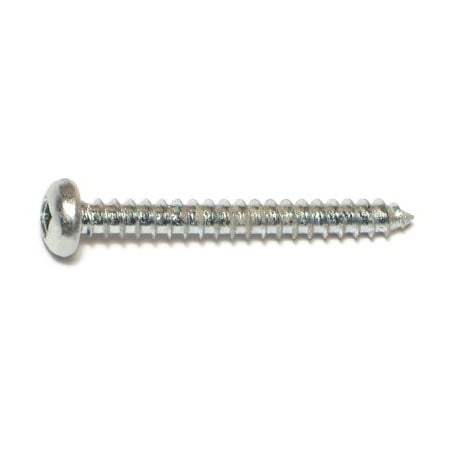 Midwest Fastener Sheet Metal Screw, #8 x 1-1/2 in, Zinc Plated Steel Pan Head Square Drive, 100 PK 08718